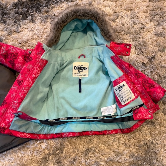 OshKosh B'gosh Red and Gray Kids Jacket & Snow Pants Set - Picture 2 of 2